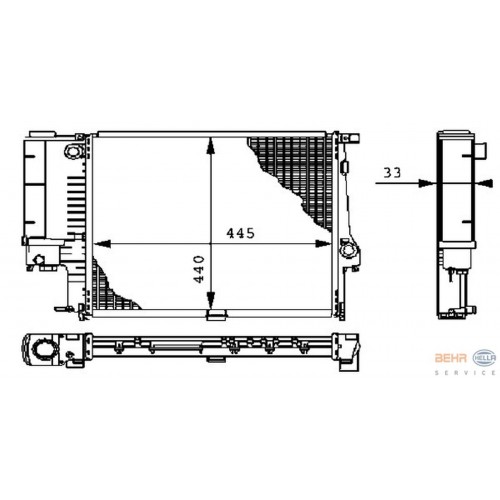 MOTOR SU RADYATORU MAN/SANZ KLIMALI BMW M40 M43 M50 M52 E30 E36