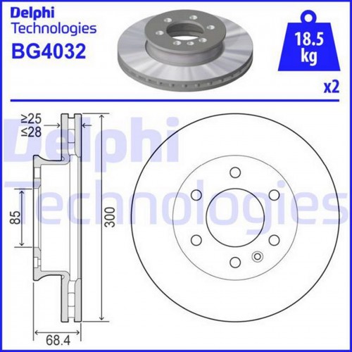 FREN DISKI ÖN MERCEDES SPRINTER 906 06 18 907 910 18 CRAFTER 30 35 06 16