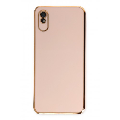 Newface Xiaomi Redmi 9A Kılıf Volet Silikon - Pembe