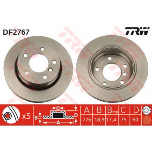 FREN DISKI ARKA HAVALI BMW E36 E46