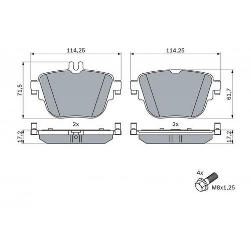 FREN BALATASI ARKA 4-matic MERCEDES W213 C257 C238