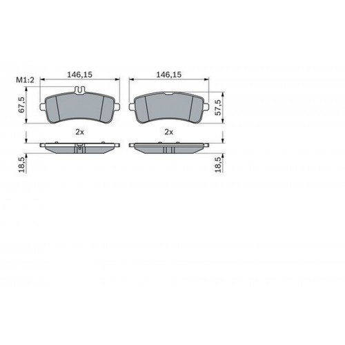 FREN BALATASI ARKA MERCEDES S-CLASS W222 13 C217 14 AMG GT C190 15