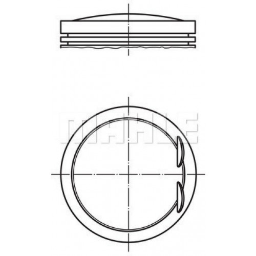 PISTON 82.51 mm (STD) VOLKSWAGEN PASSAT AUDI A3 1.8 TSI 07-12 BYT BZB CABA CABB CABD 