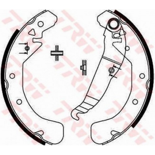 ARKA PABUÇ BALATA ASTRA F 91-98 ASTRA G 98-05 ASTRA H 04 COMBO 01 VECTRA B-ZAFIRA A 228X42