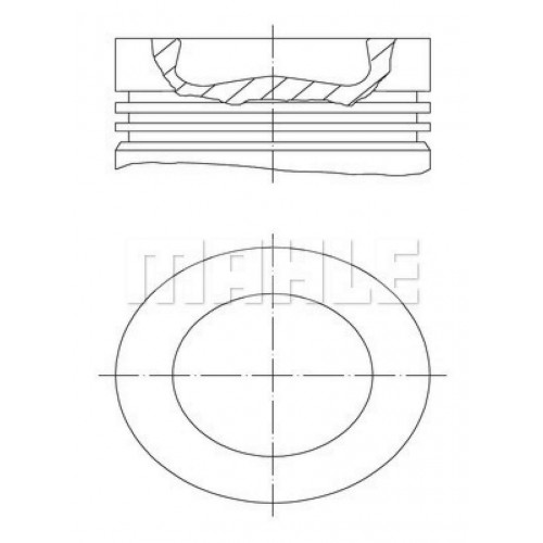 PISTON SEGMAN 81.50MM 0.50 AMAROK CADDY III-IV GOLF VI 2.0 TDI 05- CKUB CFHC CBBB CBDC CLCA