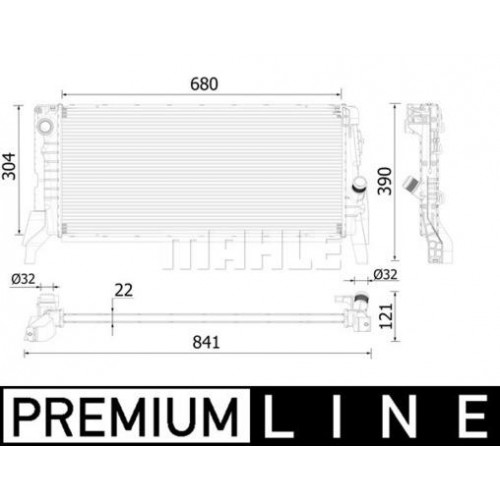 MOTOR SU RADYATORU BMW B37 F45 F46 F48 MINI F56 F55 F57 F60 PREMIUM LINE