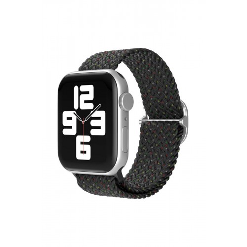 Newface Apple Watch Ultra 49mm Star Kordon - Benekli Siyah