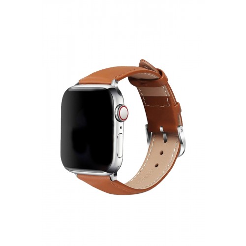 Newface Apple Watch 42mm NL26 Deri Kordon - Taba