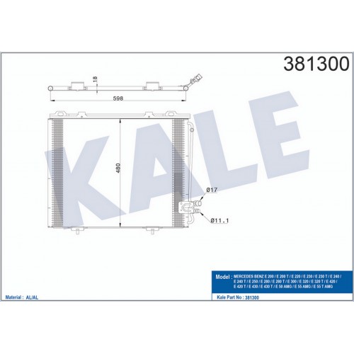 KLIMA RADYATORU MERCEDES E-CLASS W210 96 02