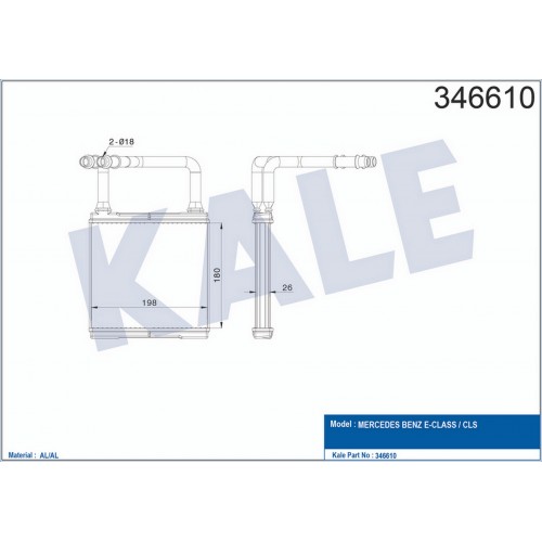 KALORIFER RADYATORU MERCEDES X218 C219 C218 W211