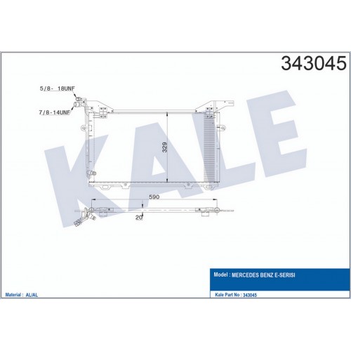 KLIMA RADYATORU MERCEDES E-CLASS W210 S210