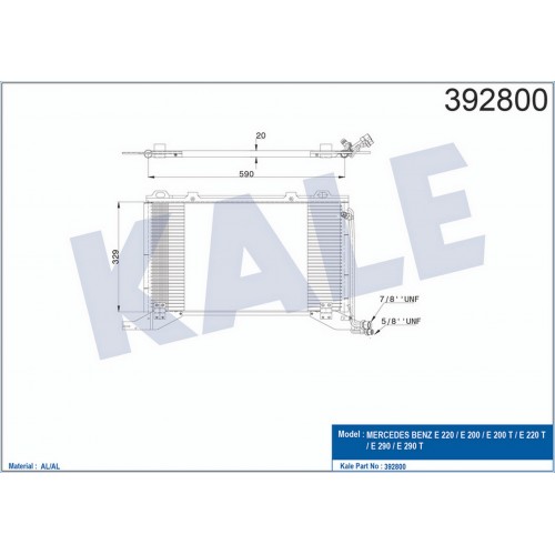 KLIMA RADYATORU MERCEDES E-CLASS W210 97 02