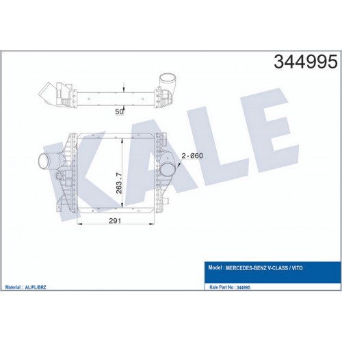 TURBOSARJ RADYATORU MERCEDES VITO W638 97 03