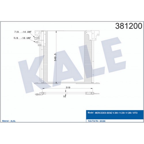 KLIMA RADYATORU MERCEDES VITO W638 97 03