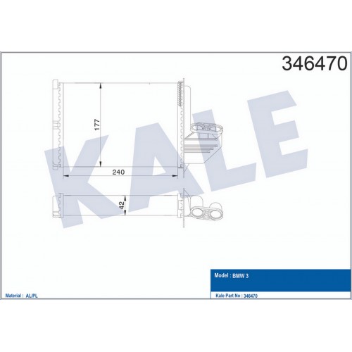 KALORİFER RADYATÖRÜ BMW 3 E36 316i-318i-is-320i-323i-325i-328i-318tds-325td 90-98