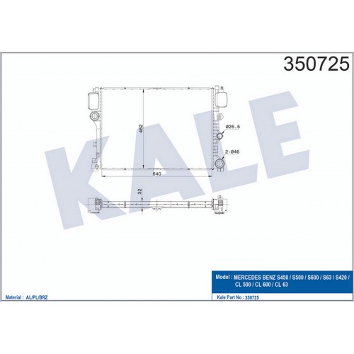 MOTOR SU RADYATORU MERCEDES S-CLASS W221 C216