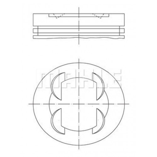 PISTON 73.40MM STD CORSA D ADAM AVEO 1.4 8V 08- A14XER A14XEL