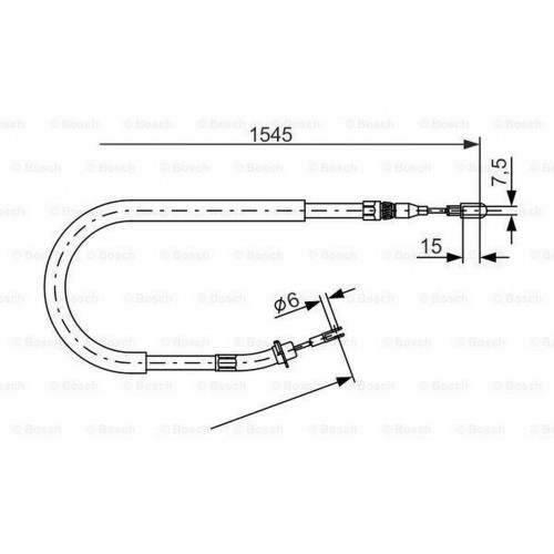 FREN HALATI ARKA 1545mm MERCEDES SPRINTER 901 904 95 06