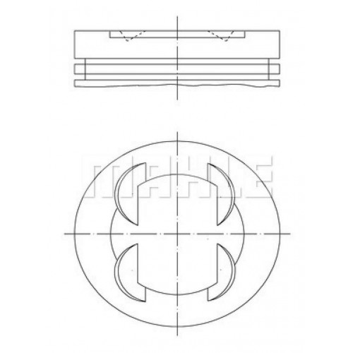 PISTON SEGMAN 86.4 mm BMW S50 B32 E36 M3 3.2