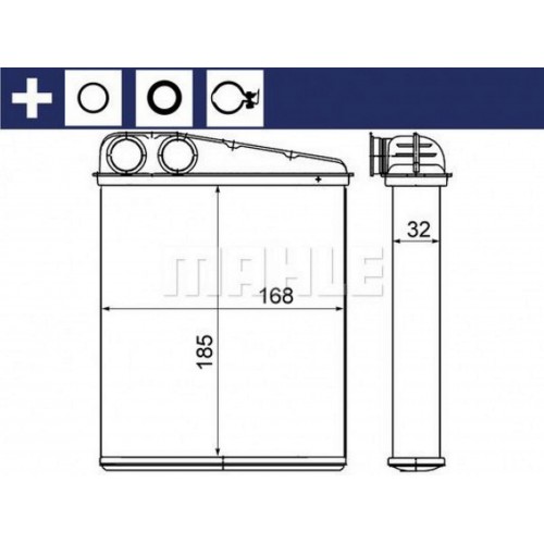 KALORIFER RADYATORU MERCEDES W169 04 12 W245 05 11 . MINI R56 06 13 R55 10 14 R60 10 16