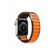 Newface Apple Watch 40mm Mountain Kordon - Siyah-Turuncu