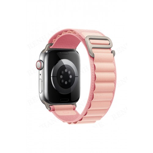 Newface Apple Watch 42mm Mountain Kordon - Pembe