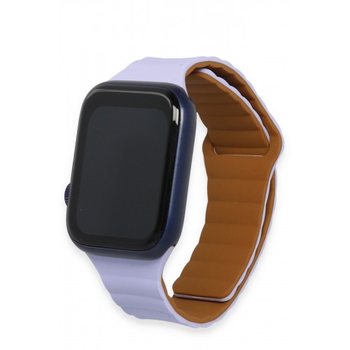 Newface Apple Watch 44mm KR411 Tailored Strap Kordon - Lila