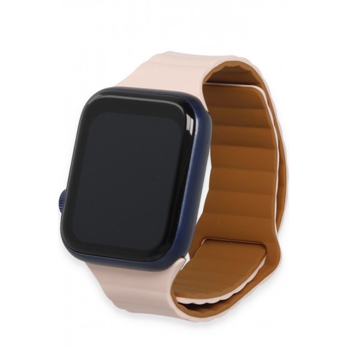 Newface Apple Watch 44mm KR411 Tailored Strap Kordon - Pudra