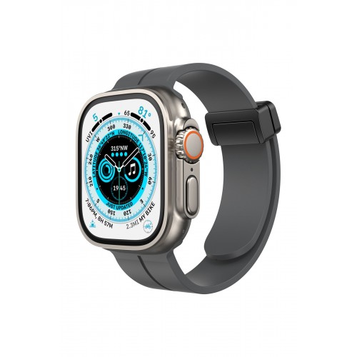 Newface Apple Watch 38mm KR412 Elegance Stylısh Kordon - Füme