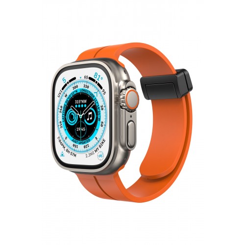 Newface Apple Watch 38mm KR412 Elegance Stylısh Kordon - Turuncu