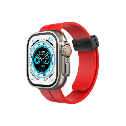 Newface Apple Watch 38mm KR412 Elegance Stylısh Kordon - Kırmızı