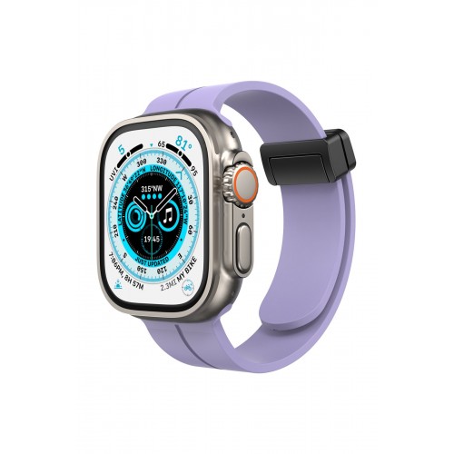 Newface Apple Watch 38mm KR412 Elegance Stylısh Kordon - Lila