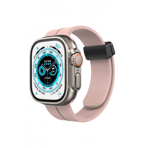 Newface Apple Watch 38mm KR412 Elegance Stylısh Kordon - Pudra