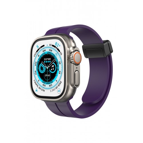 Newface Apple Watch 40mm KR412 Elegance Stylısh Kordon - Derin Mor