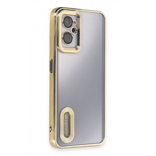 Newface Realme 9i 4G Kılıf Slot Silikon - Gold