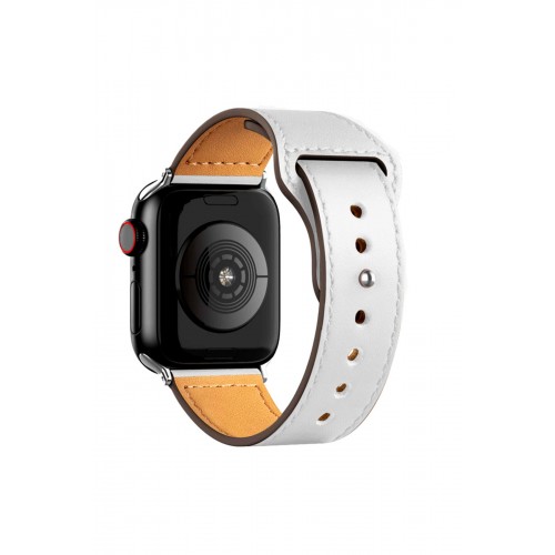 Newface Apple Watch 41mm KR415 Luaz Deri Kordon - Beyaz