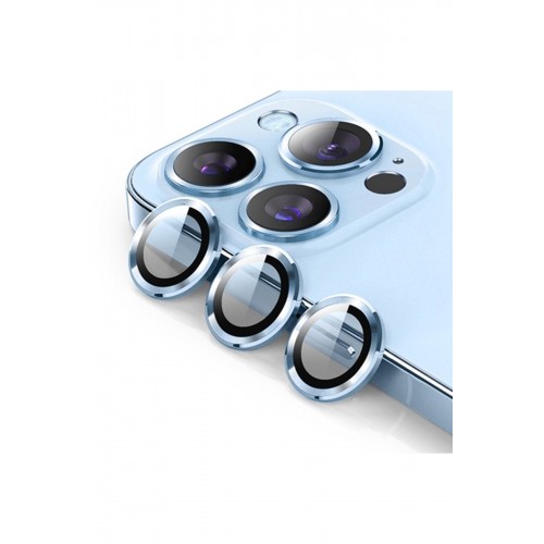 Newface iPhone 13 Pro Max Valdez Metal Kamera Lens - Sierra Blue