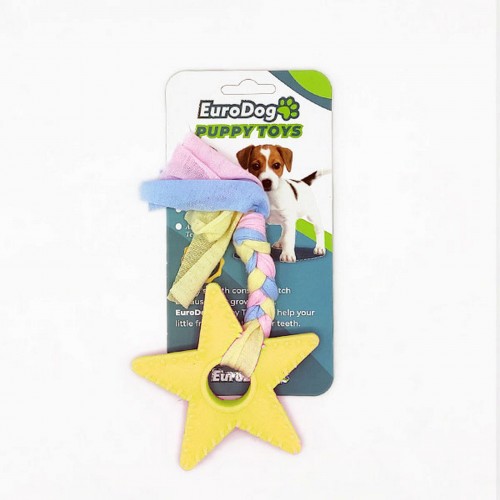 EuroDog Puppy Toys Sarı Yıldız Diş Kaşıma Oy.