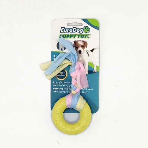 EuroDog Puppy Toys Sarı Ufak Halka Diş Kaşıma Oy.