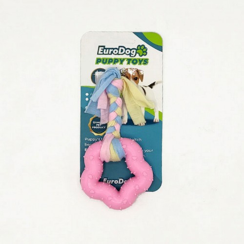 EuroDog Puppy Toys Pembe Kalın Beşgen Diş Kaş. Oy.