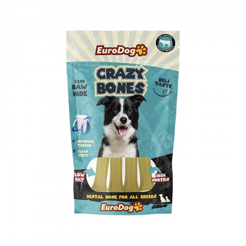 EuroDog Crazy Bone Pres Kemik 7 Cm 100 Gr.