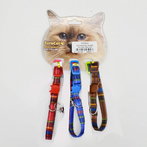 EuroCat Kedi Boy. Tas. Ekose Des.10mm28cm (3 Lü)