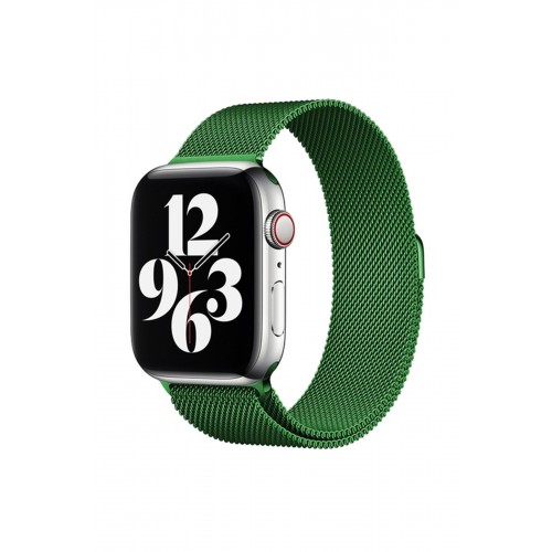 Newface Apple Watch 38mm Metal Mıknatıslı Kordon - Yeşil