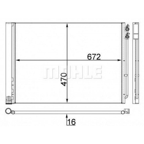 KLIMA RADYATORU BMW F10 F01 N47 N57 B47 B57