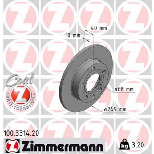 ARKA FREN AYNASI AUDI A4 8E2.B6 11/00 A4 Avant 8E5.B6 09/01 SEAT EXEO 09 245x9.9x10DL 986478986-DF4186