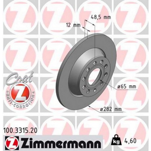 ARKA FREN AYNASI GOLF V-V-PASSAT 05 JETTA III-TOURAN 03 TIGUAN 07 A3 04 OCTAVIA 04 LEON 286x12x9DL 986479247-986479B93-DF4558