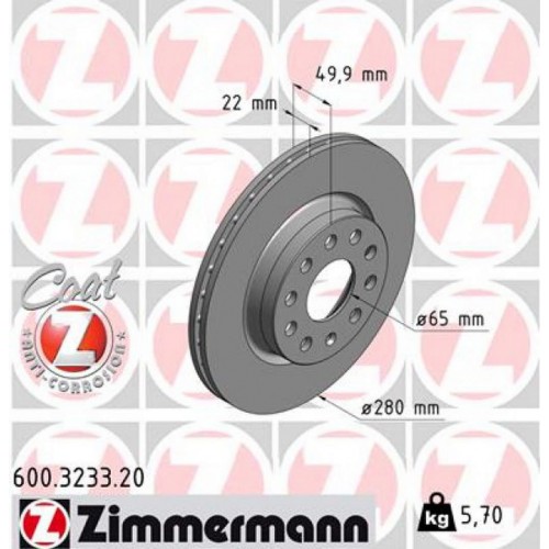 ÖN FREN AYNASI GOLF V-VI-JETTA III-IV-CADDY III-A3 03 LEON 05 TOLEDO-OCTAVIA 04 280x22x9DLxHAVALI 986479098-DF4294