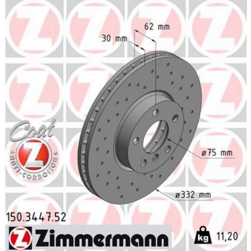 FREN DISKI ON 332mm BMW E70 F15 E71 F16