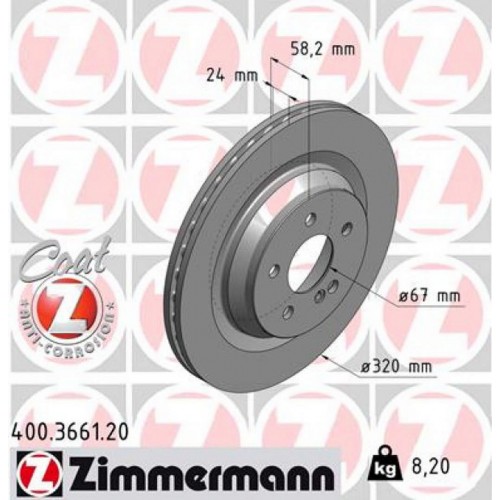 FREN DISKI ARKA MERCEDES AMG W221 C216 W222 R230