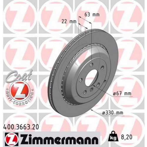 FREN DISKI ARKA 4-matic MERCEDES X164 W251 W164